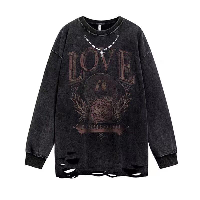 Áo Thun Nam Dài Tay Phong Cách Retro Thời Trang