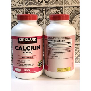 Canxi Viên + D3 Kirkland 500 Viên