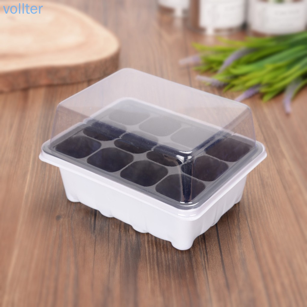 Set 3 Hộp Ươm Hạt Giống 12 Ngăn Tiện Lợi