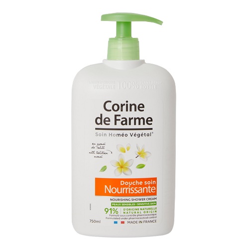 [Tặng muối tắm 100gr] Sữa tắm dưỡng sáng da Corine de Farme tinh chất Tahitian Monoi 750ML