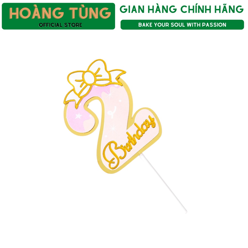 Trang trí bánh sinh nhật, trang trí bánh kem, Số trang trí