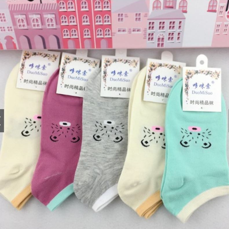 Combo Giá Rẻ 10 Đôi Vớ Họa Tiết Siêu Dễ Thương (Giao màu và kiểu ngẫu nhiên) - Hưng Long PC