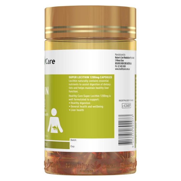 Mầm Đậu Nành Healthy Care Super Lecithin 1200mg, 100 Viên