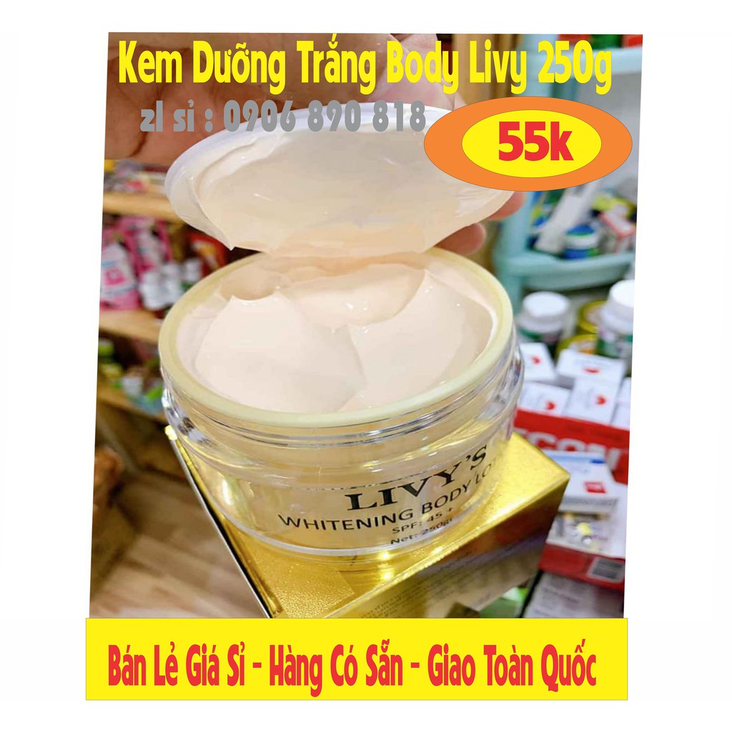 Kem body Livy's siêu trắng Thái Lan DƯỠNG DA LÀM TRẮNG