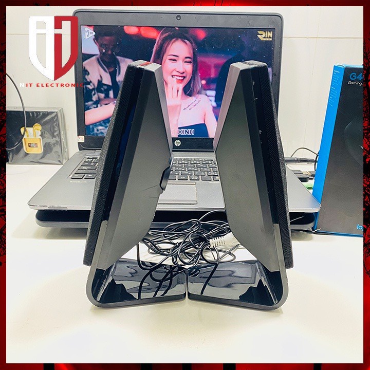 Loa máy vi tính pc laptop có dây để bàn 2.0 chính hãng prime lenovo 1520 loa miNi