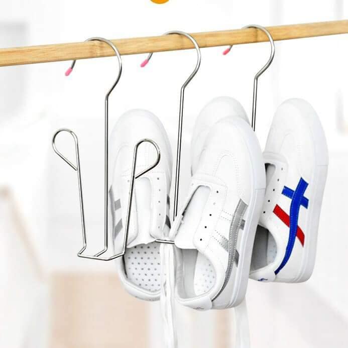 Combo 5 móc phơi giày, phơi dép inox đa năng