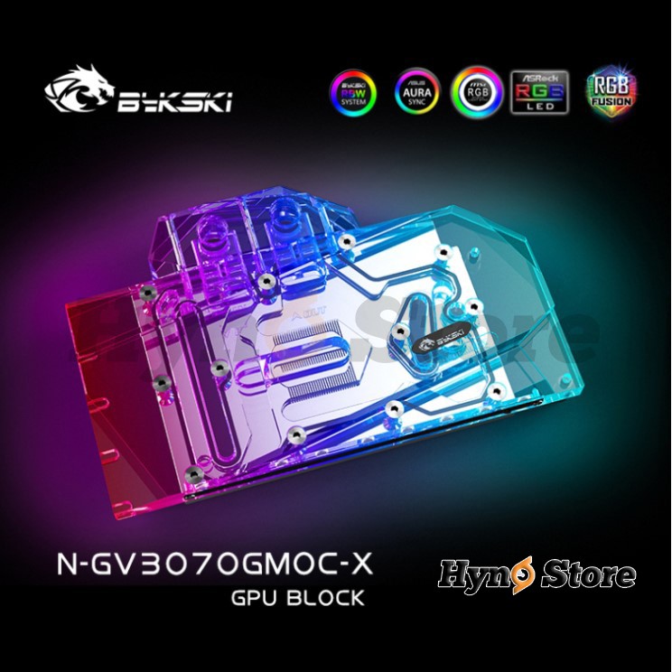 Block tản nhiệt nước VGA Gigabyte 3070 Tản nhiệt nước custom Hyno Store