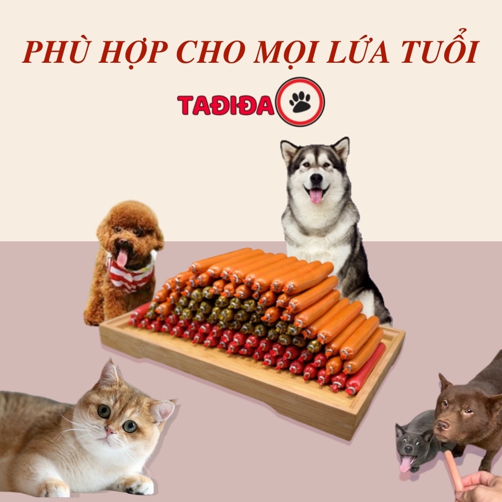 Xúc xích cho Chó Mèo Hamster , Thức ăn cho thú cưng dinh dưỡng Bioline - Tadida Pet