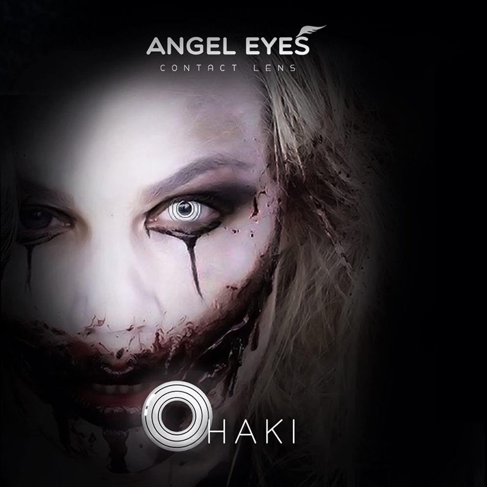 LENS COSPLAY - LENS HÓA TRANG - LENS HALOWEN THƯƠNG HIỆU ANGEL EYES NHIỀU MÀU ĐỎ, TRẮNG, MÙ - CHẤT L