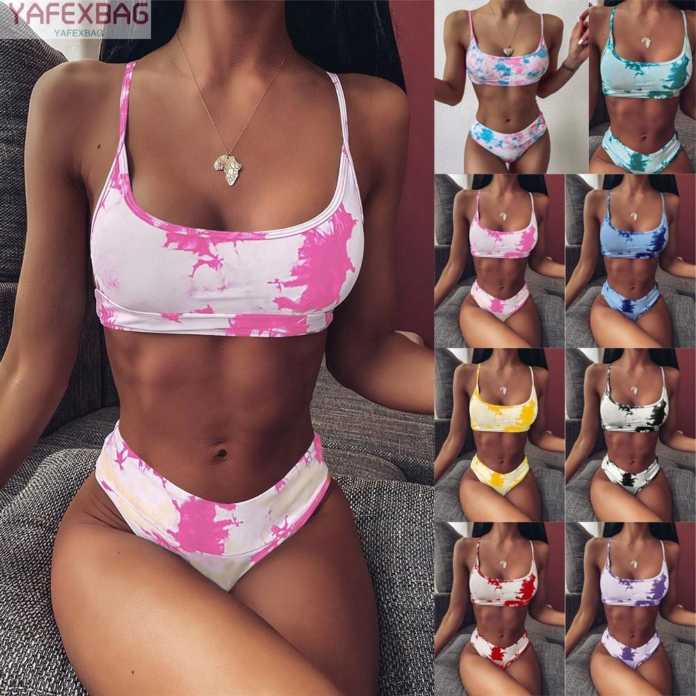 Women Brazilian Bikini Set Printed Push Up Padded Swimwear Swimsuit Bathing Suit