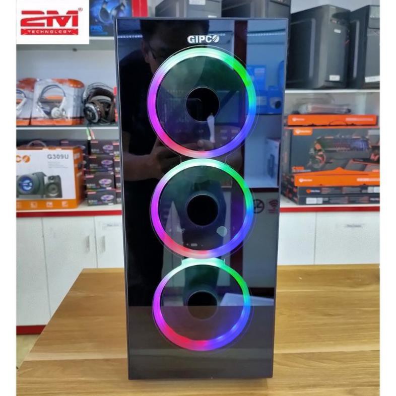 🍀 TẶNG KÈM 3 FAN LED ➡️ VỎ  Cây PC gaming GIPCO mã 5986LH cực chất! | BigBuy360 - bigbuy360.vn