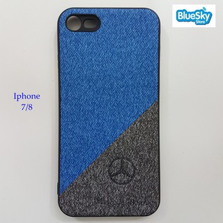 Ốp lưng Iphone 7 / 8 da logo Mercedes