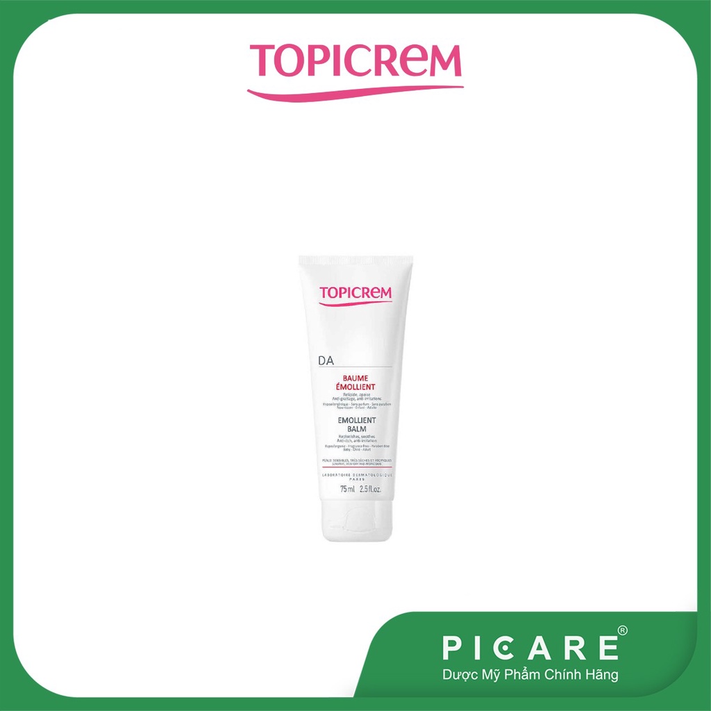 Kem dưỡng giúp làm êm dịu da, dành cho da khô và da cơ địa - TOPICREM AD Emollient Balm 75ml