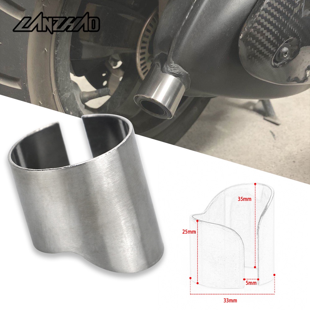 Nắp Đậy Ống Pô Bằng Inox Chuyên Dụng Cho Xe vespa gts 250 300