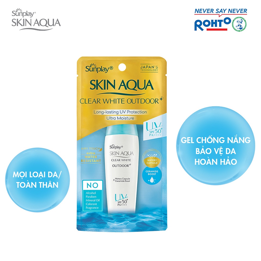 Kem chống nắng Skin Aqua dưỡng da khi vận động mạnh CLEAR WHITE OUTDOOR | BigBuy360 - bigbuy360.vn