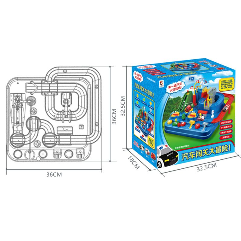 Bộ đồ chơi xe hơi mini thông minh phiêu lưu lớn 2019 dành cho bé trai và bé gái từ 3 tuổi