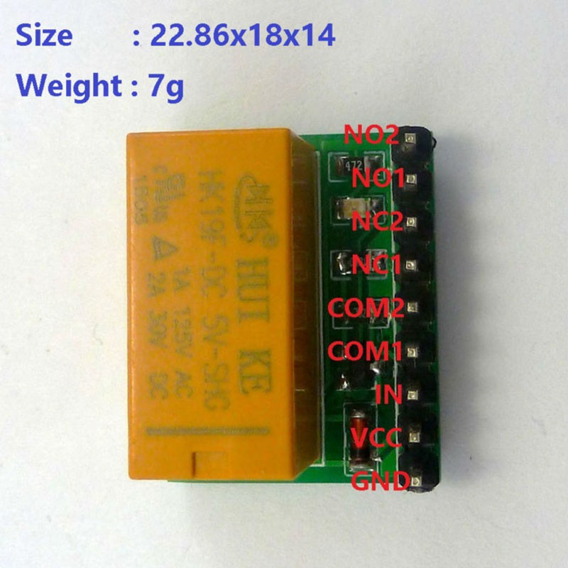 Rơ Le Dr21A01 Dc 5v Dpdt Chuyên Dụng Cho Arduino Uno