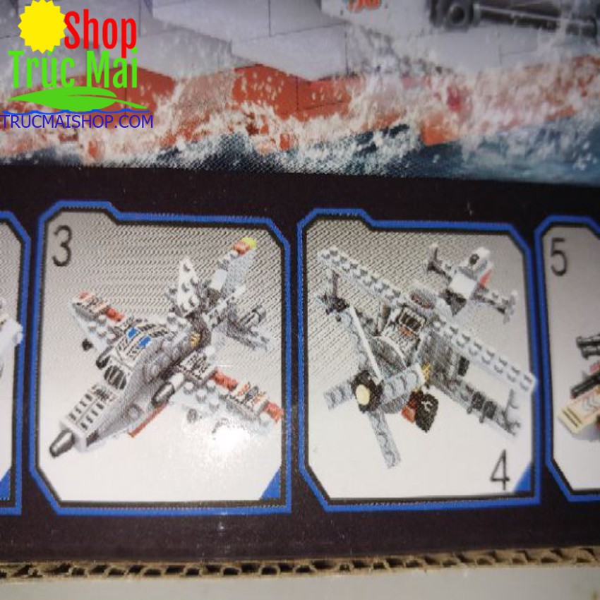 đồ chơi xếp hình lego sáng tạo 8 in 1 naval battle no.41012
