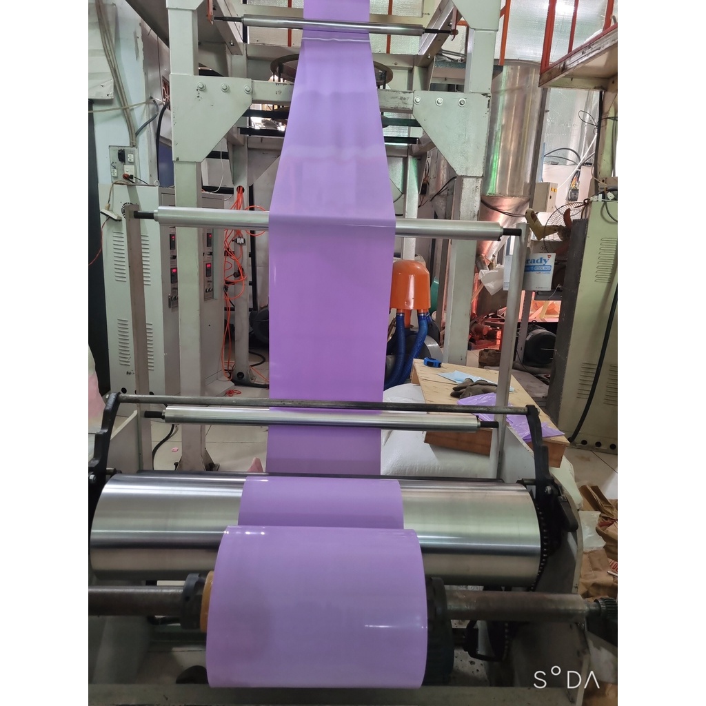 FULL SIZE - 1KG Túi Gói Hàng Niêm Phong Màu Tím Pastel Cao Cấp - Túi Đóng Hàng Niêm Phong PE Trơn Bóng Dai Dẻo