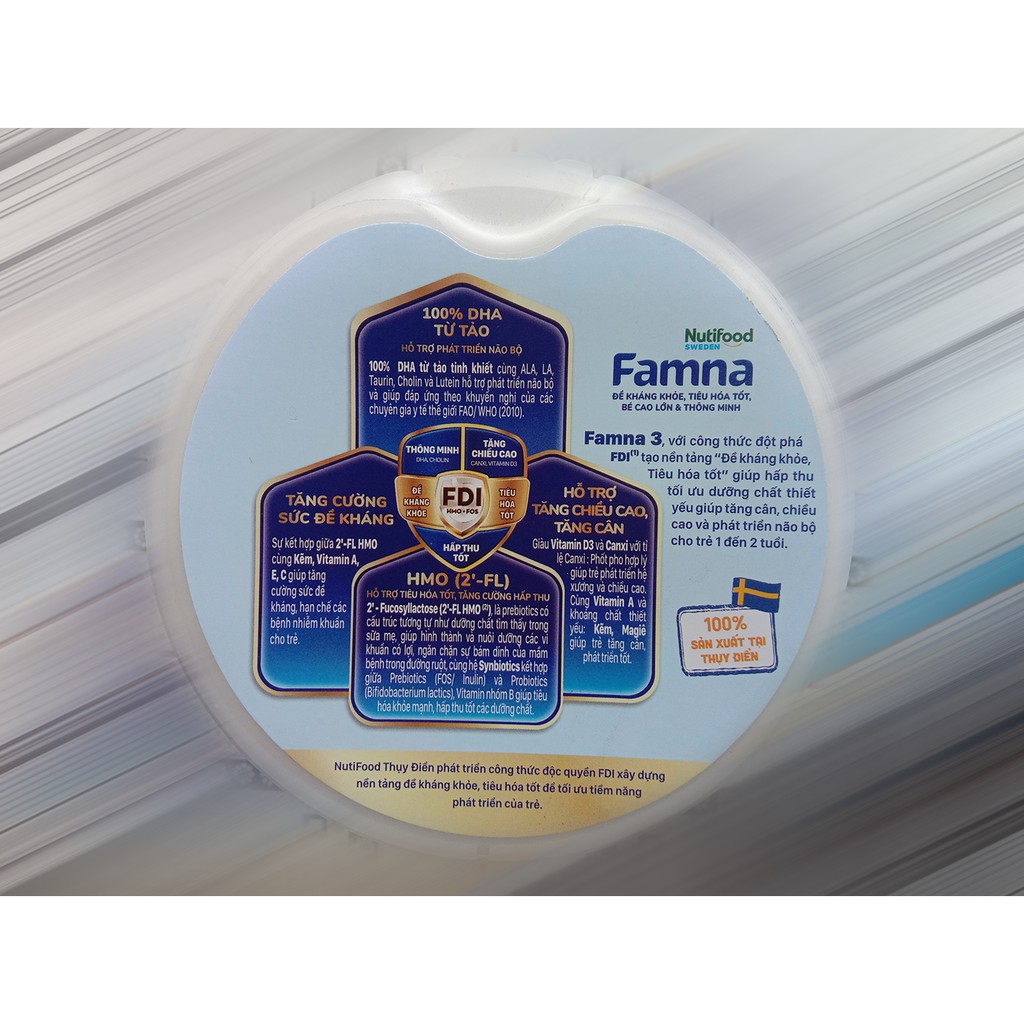 Sữa bột nutifood Famna số 3 850g