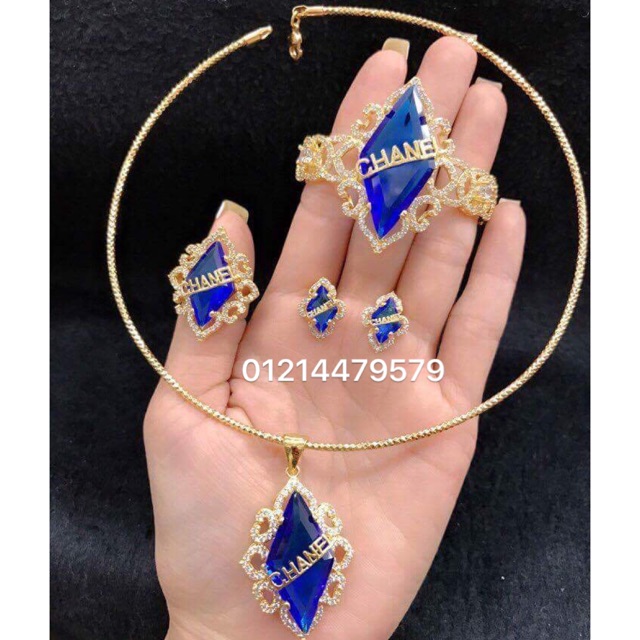 Bộ trang sức xi mạ vàng 18k cao cấp X52 Phát Lộc