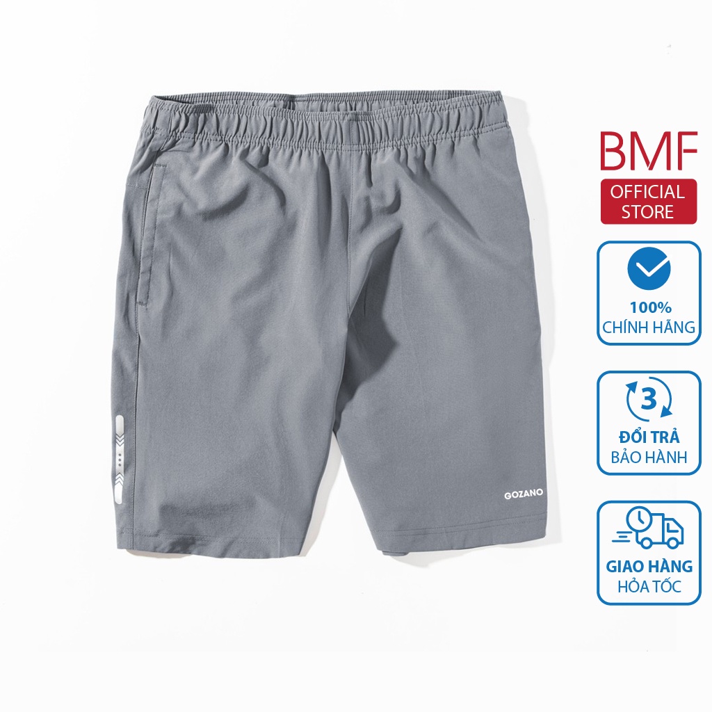 Quần Đùi Nam Thể Thao Thiết Kế Năng Động Vải Co Giãn Mềm Mại Thoáng Khí BMF