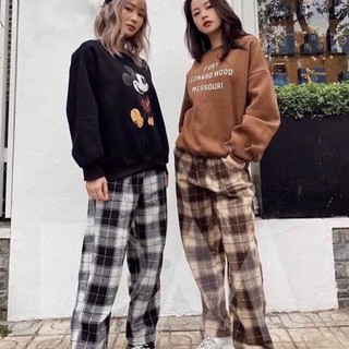 Quần kẻ karo đen be dgp865i