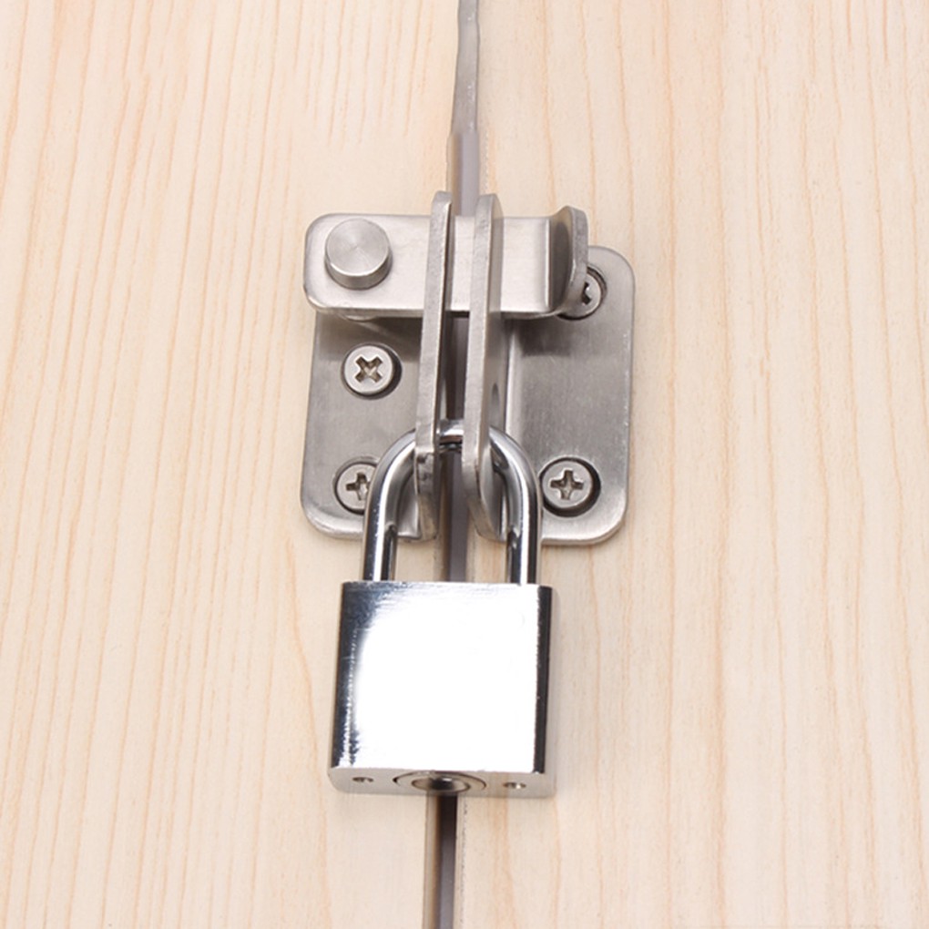 EKEZ Chốt khóa cài cửa có lỗ cài khóa an toàn cao cấp tiện dụng
