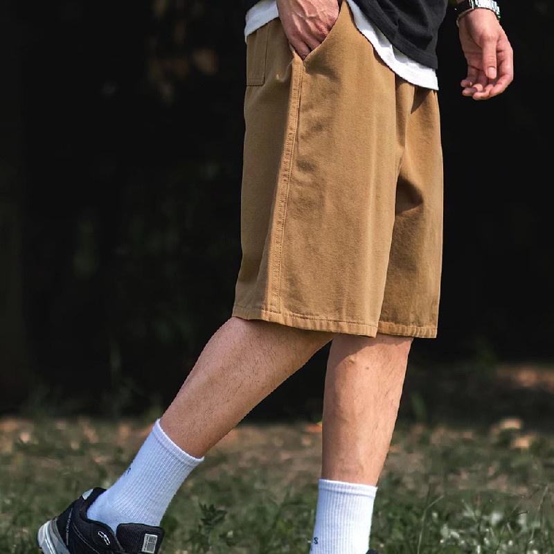 【M-4XL】Quần ngắn ống rộng Nhiều Túi Phong Cách Hip Hop Chống Mài Mòn Thời Trang Mùa Hè Cho Nam