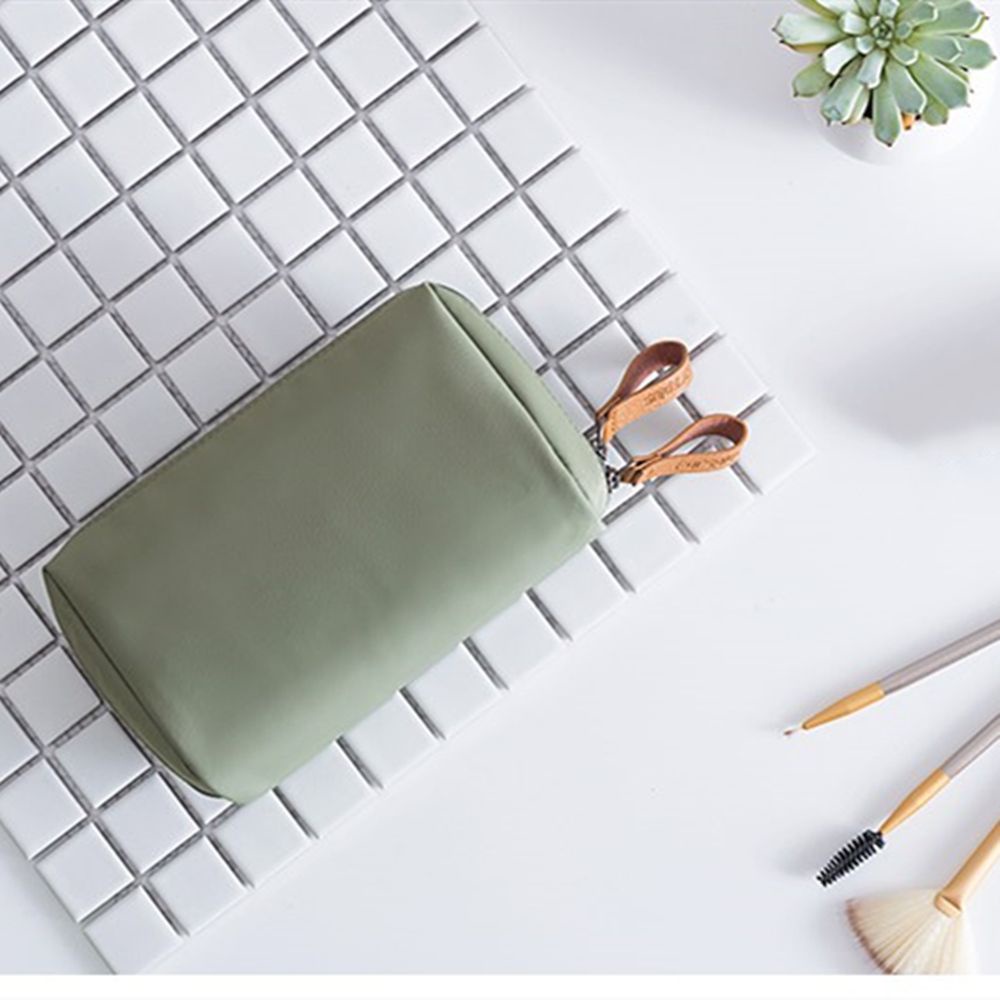 [Hàng mới về] Túi đựng mỹ phẩm trang điểm có khóa kéo thiết kế thời trang tiện lợi