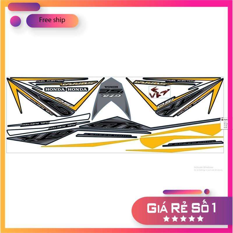Tem rời Winner GTR dán xe đen
