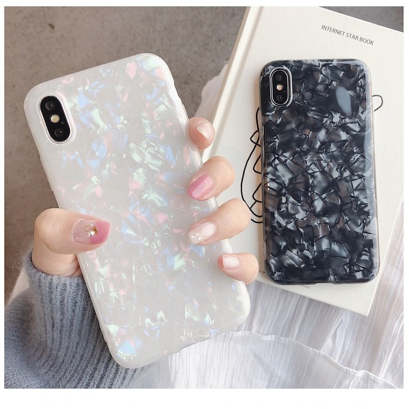 Ốp Xà Cừ Bóng Dẻo Cho Iphone