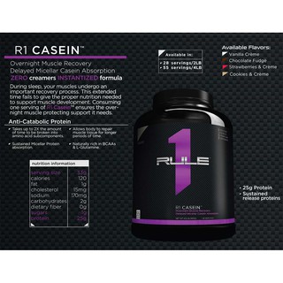 Sữa tăng cơ Rule One R1 Casein (55 lần dùng)