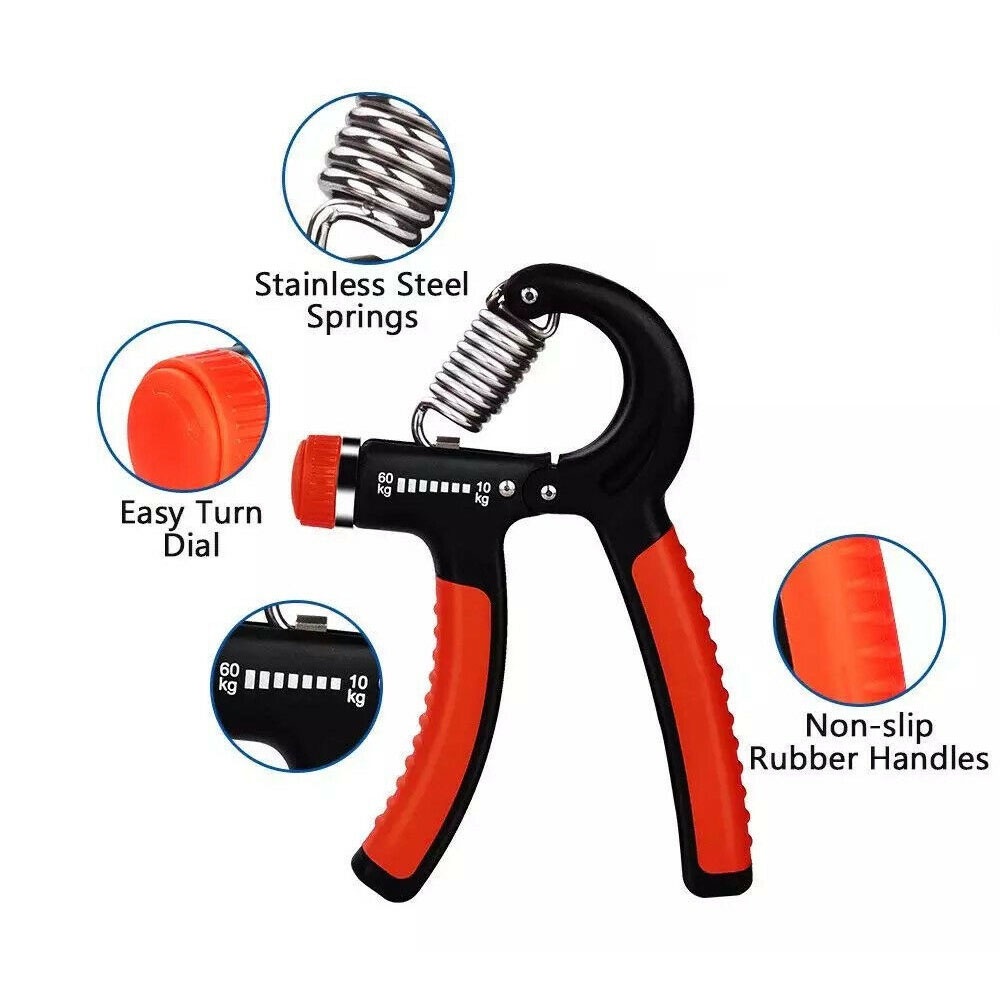 BERNARDO Wrist Fitness Equipments Pinch Gripper Hand Grips Muscle Training Finger Gym Exerciser Adjustable Strength Fitness Tool/Multicolor