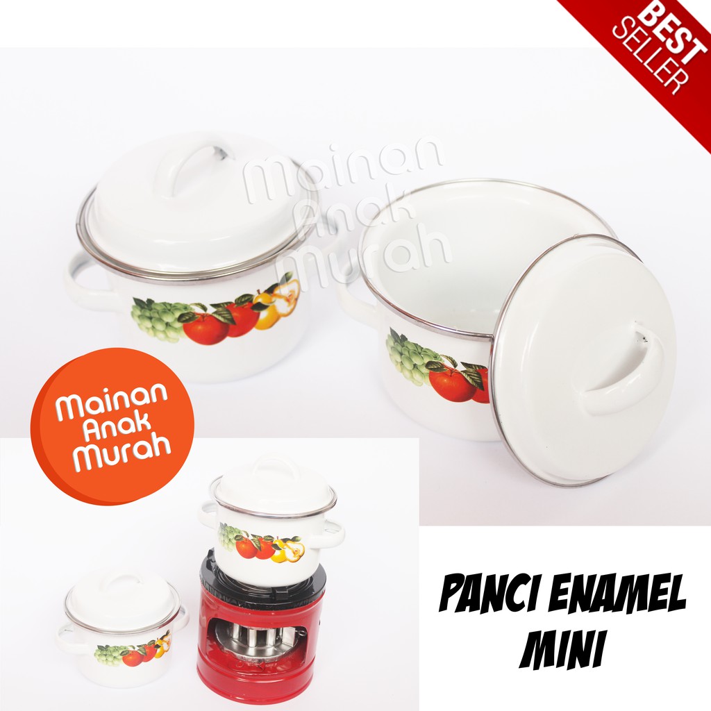 Mô hình nồi nấu ăn Mini tráng men cho bé