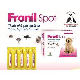 Nhỏ gáy Fronil Spot trị ve rận cho chó mèo , thú cưng