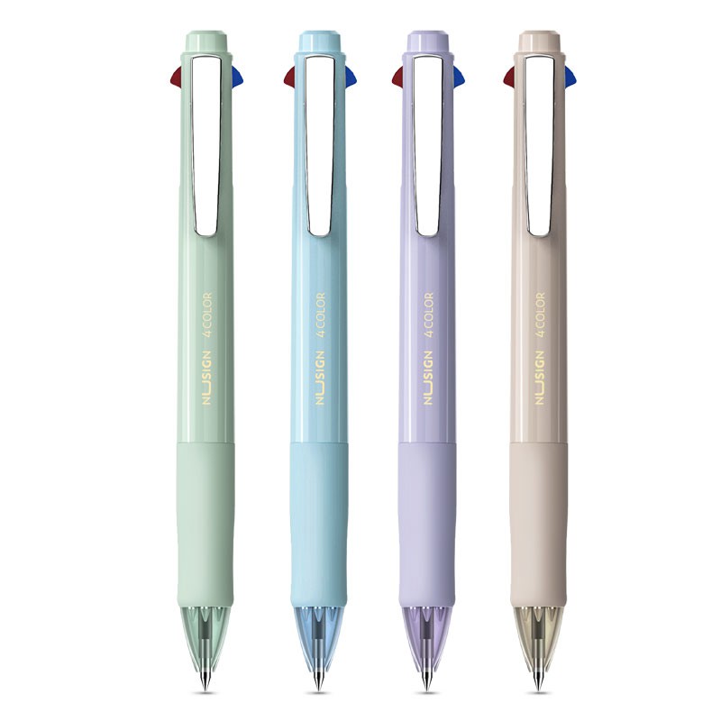 Bút bi dầu nhiều màu Nusign – ngòi 0.7mm - 4 ngòi 4 màu mực - 1 chiếc - NS751