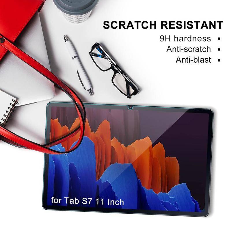 Dllencase Set 2 kính cường lực bảo vệ màn hình chống trầy cho 2020 Samsung Galaxy Tab S7 11
