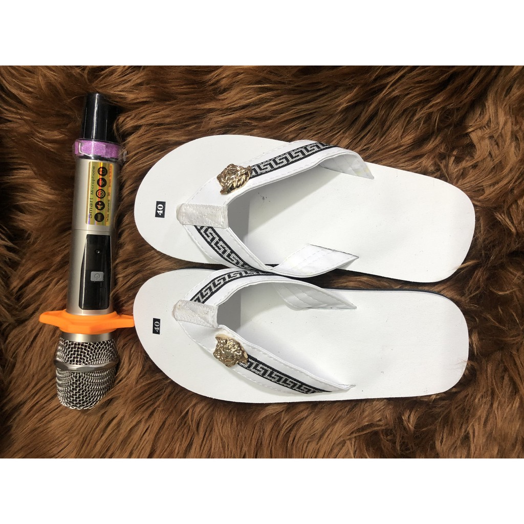 sandal đồng nai dép kẹp nam ( đế trắng quai trắng ) size từ 37 nam đến 43 nam size khác ib chọn thêm