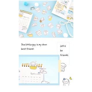 Hộp 45 stickers hình chó con