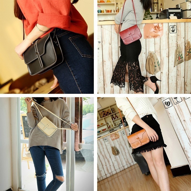 Túi da đeo chéo phong cách vintage | BigBuy360 - bigbuy360.vn