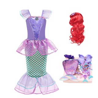 Đầm Hóa Trang Nàng Tiên Cá Xinh Xắn Cho Bé Gái