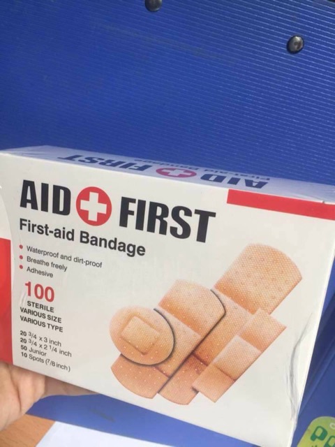 Hộp 100 agau băng vết thương