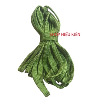 10 Mét dây dù xanh bóng loại tốt. Dùng để giăng võng, cột hàng
