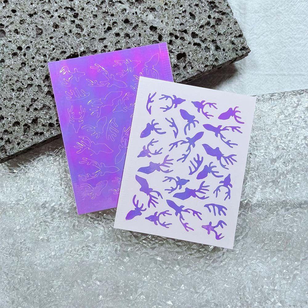 Miếng Dán Trang Trí Móng Tay Hình Hoa Tuyết Xinh Xắn