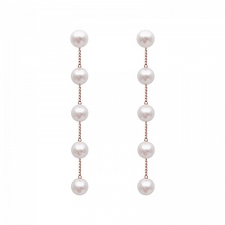 Khuyên Tai Nữ Dáng Dài Gắn Ngọc Trai Nhân Tạo Dáng Tiểu Thư LILY V3.38