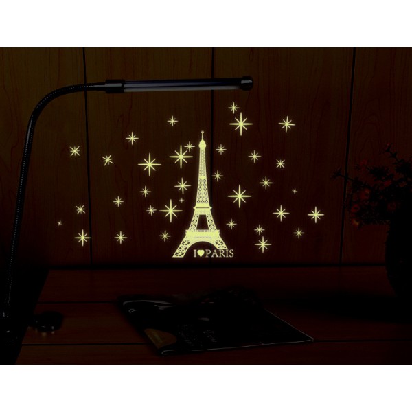 Decal trang trí Tháp Paris - Dạ Quang