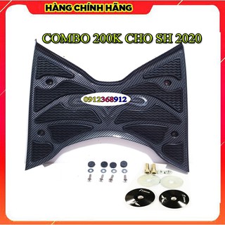 COMBO CHO SH 2012-2020 (GỒM THẢM CARBON ARTISTA CHÍNH HÃNG VÀ ĐÔI ỐC GƯƠNG)