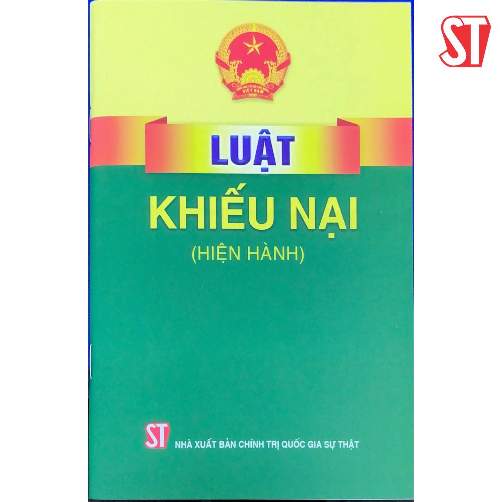 [Mã BMLT35 giảm đến 35K đơn 99K] Luật Khiếu nại (Hiện hành)