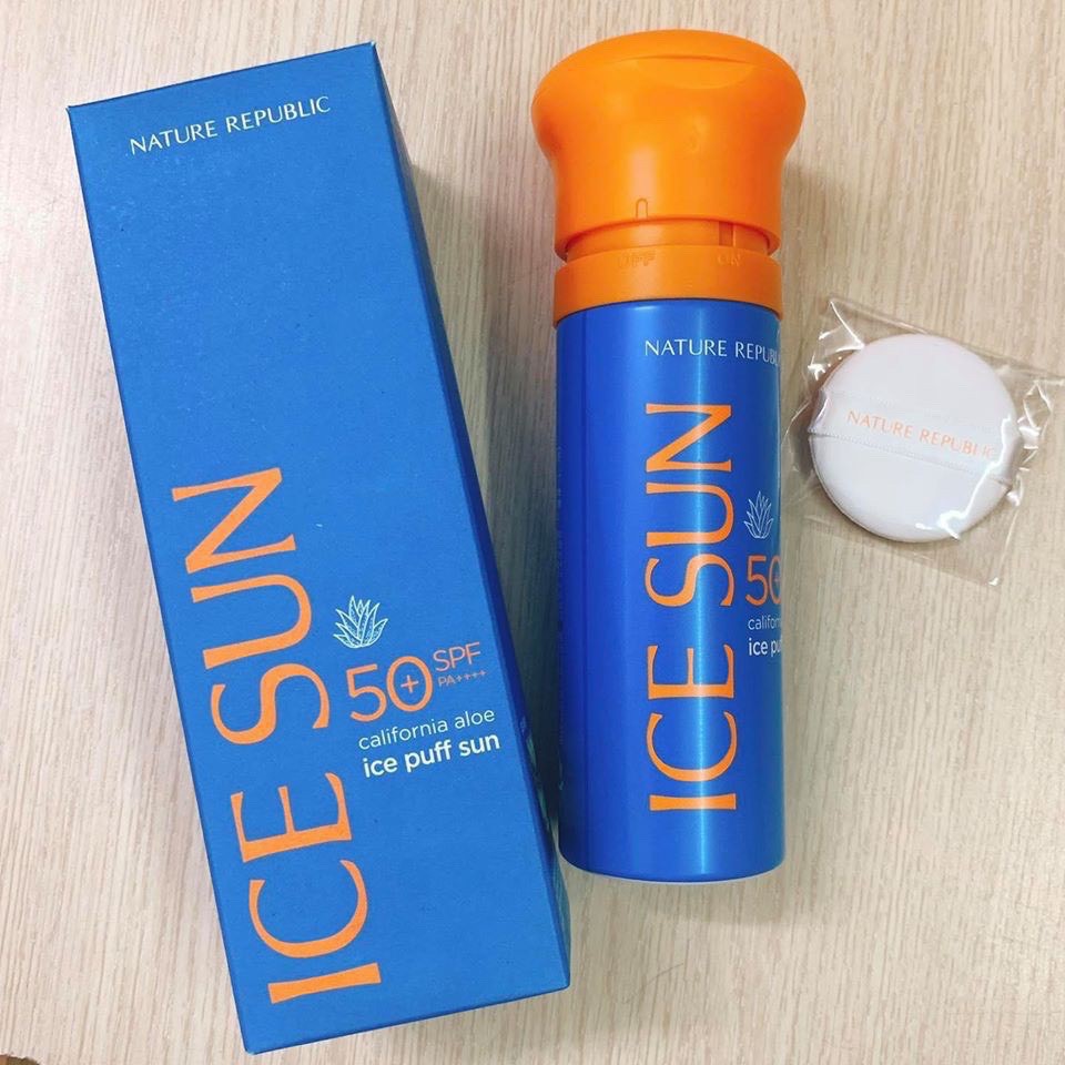 Kem chống nắng ICE PUFF SUN SPF dạng xịt lên đến 12 tiếng - Bini.store.official
